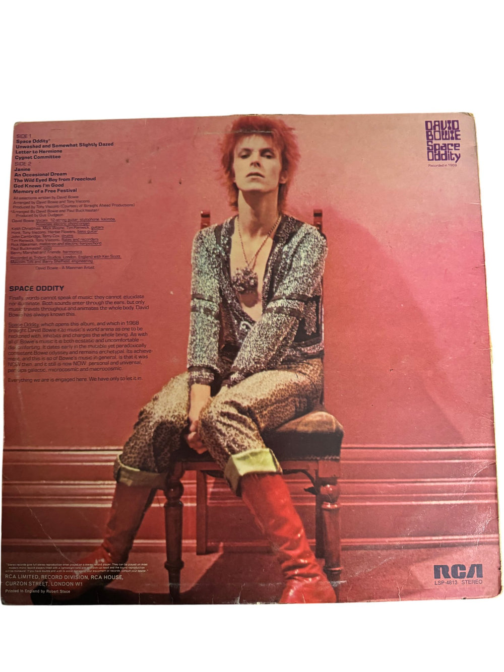David Bowie Space Oddity Vinyl - Good - Think Vintage ltd
