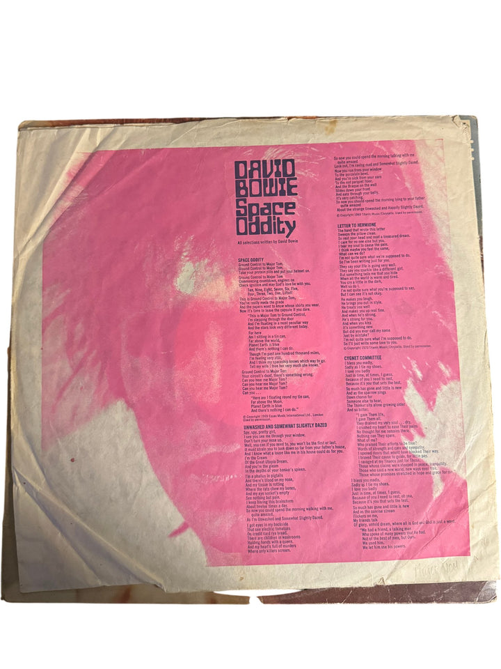 David Bowie Space Oddity Vinyl - Good - Think Vintage ltd