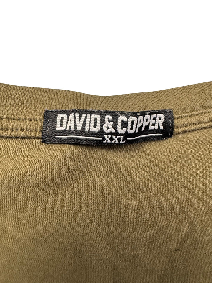 David & Copper Graphic T-Shirt - L - Think Vintage ltd