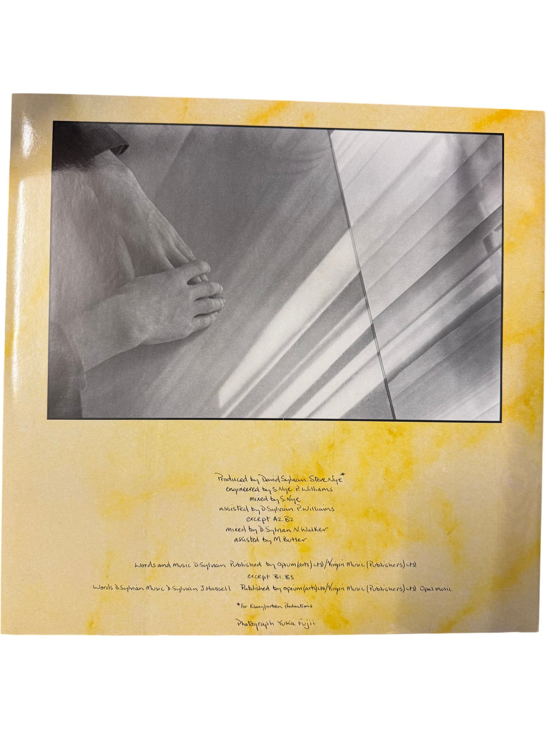 David Sylvian Brilliant Trees Vinyl - NM/Mint - Think Vintage ltd
