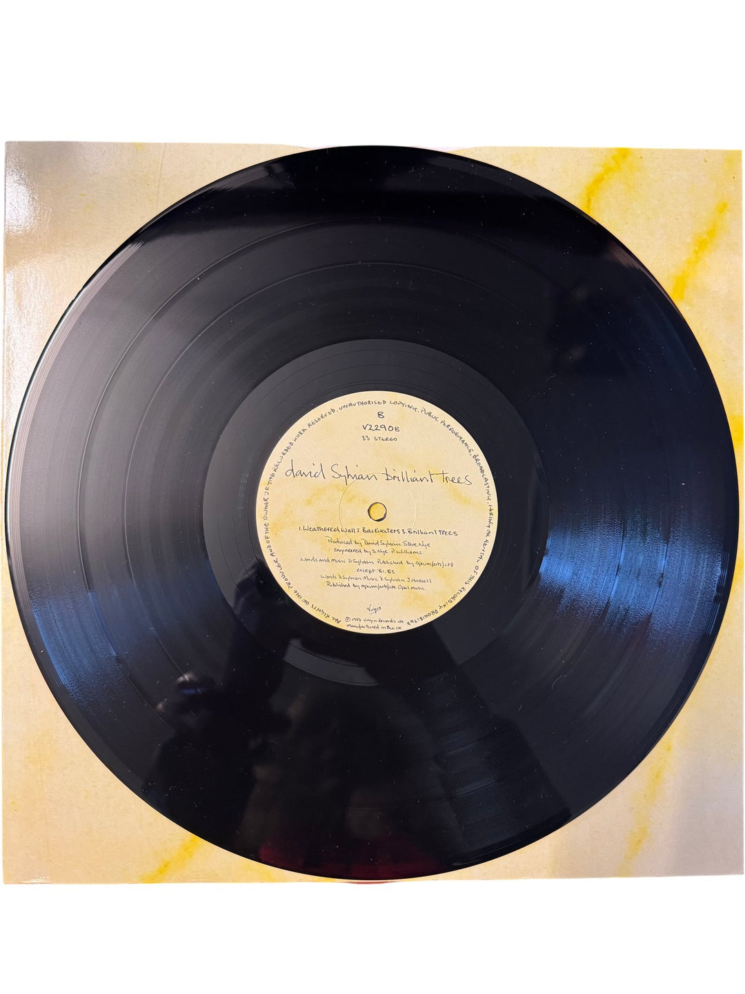 David Sylvian Brilliant Trees Vinyl - NM/Mint - Think Vintage ltd