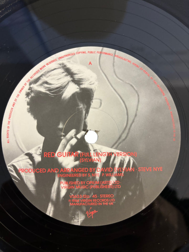 David Sylvian Red Guitar Vinyl Record - NM/Mint - Think Vintage ltd