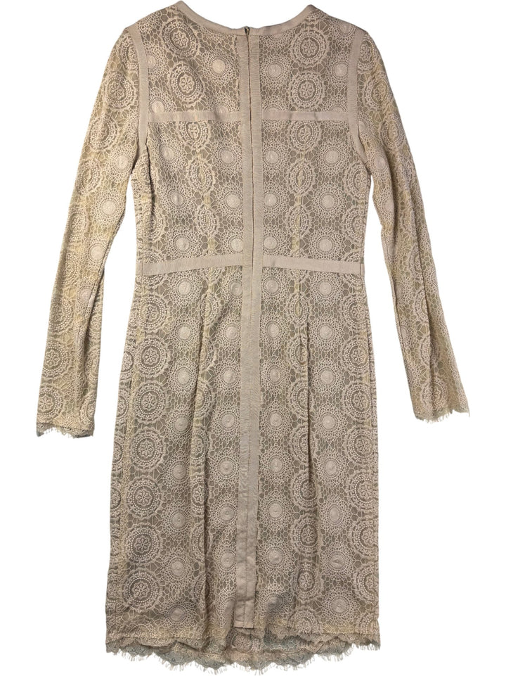 Day Birger Et Mikkelsen Beige Lace Dress - M - Think Vintage ltd