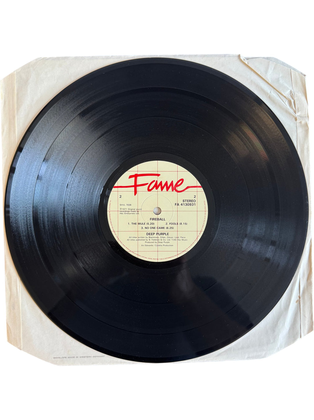 Deep Purple Fireball LP - Fair - Think Vintage ltd