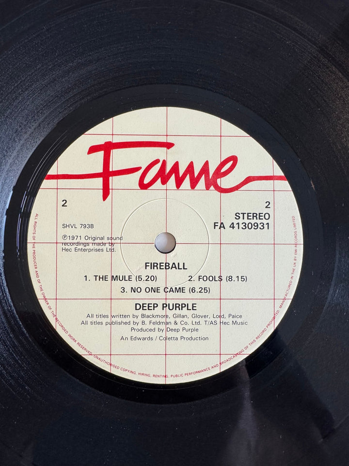 Deep Purple Fireball LP - Fair - Think Vintage ltd