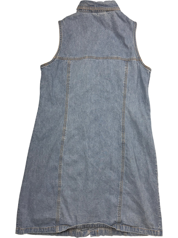 Denim Button-Up Dress - L - Think Vintage Online Ltd