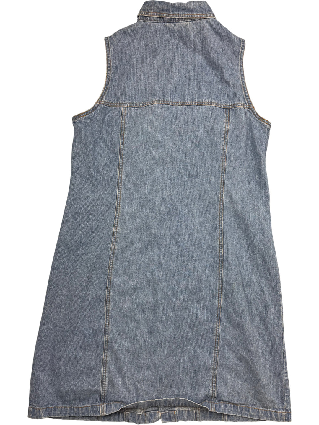 Denim Button-Up Dress - L - Think Vintage ltd