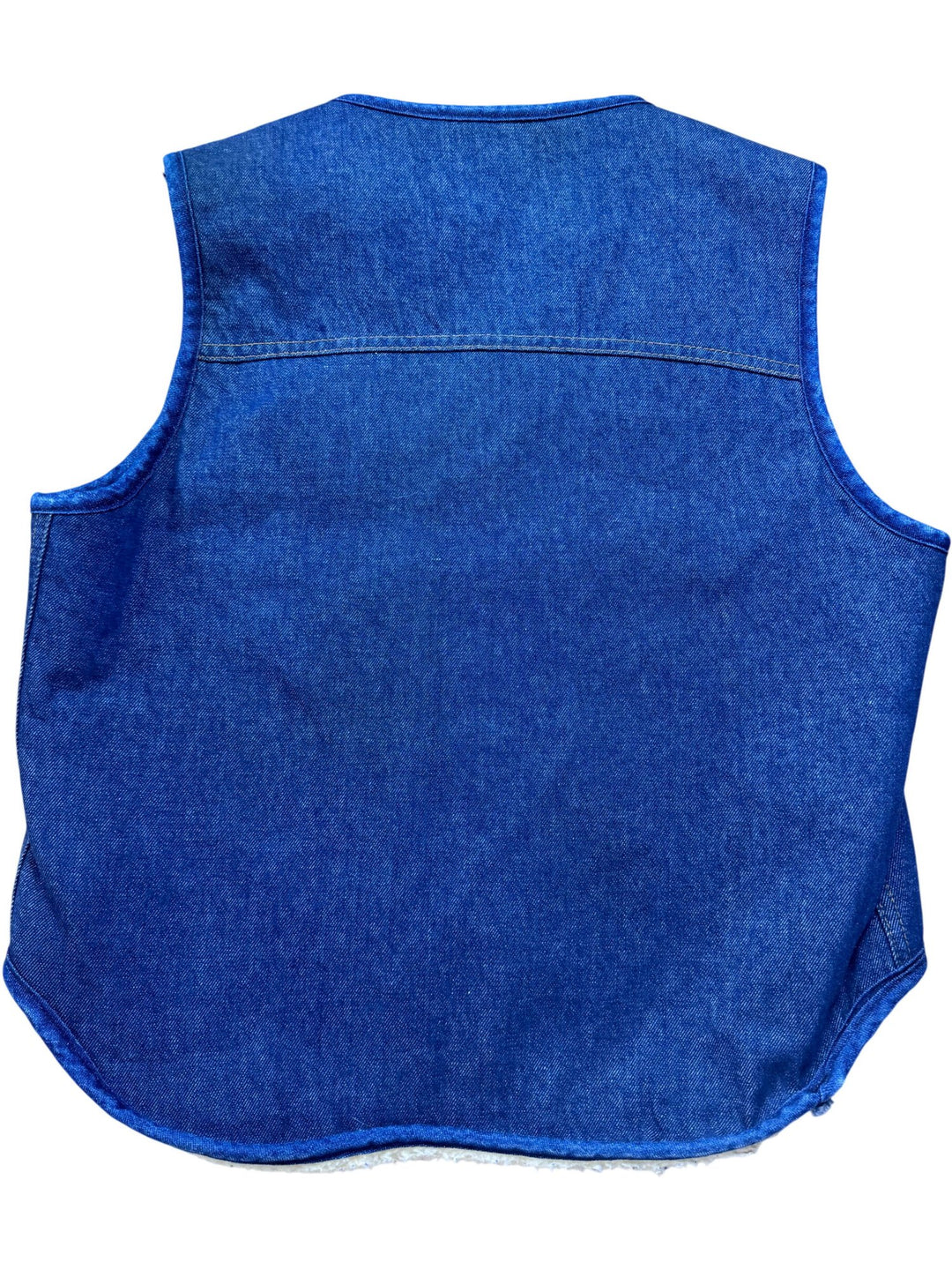 Denim Fleece Lined Vest - M