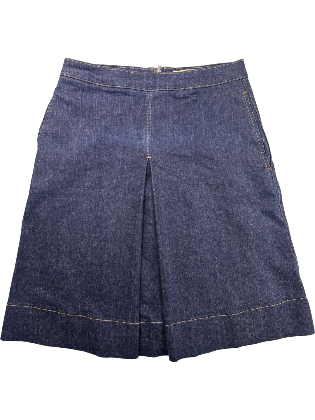 Denim Midi Skirt - W30 - Think Vintage ltd