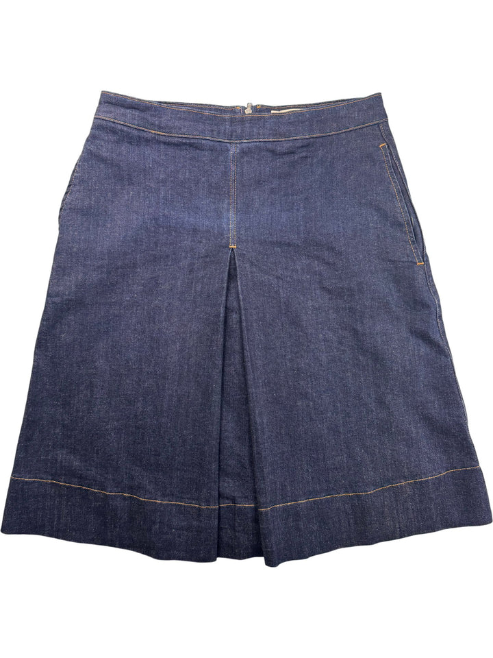 Denim Midi Skirt - W30 - Think Vintage ltd