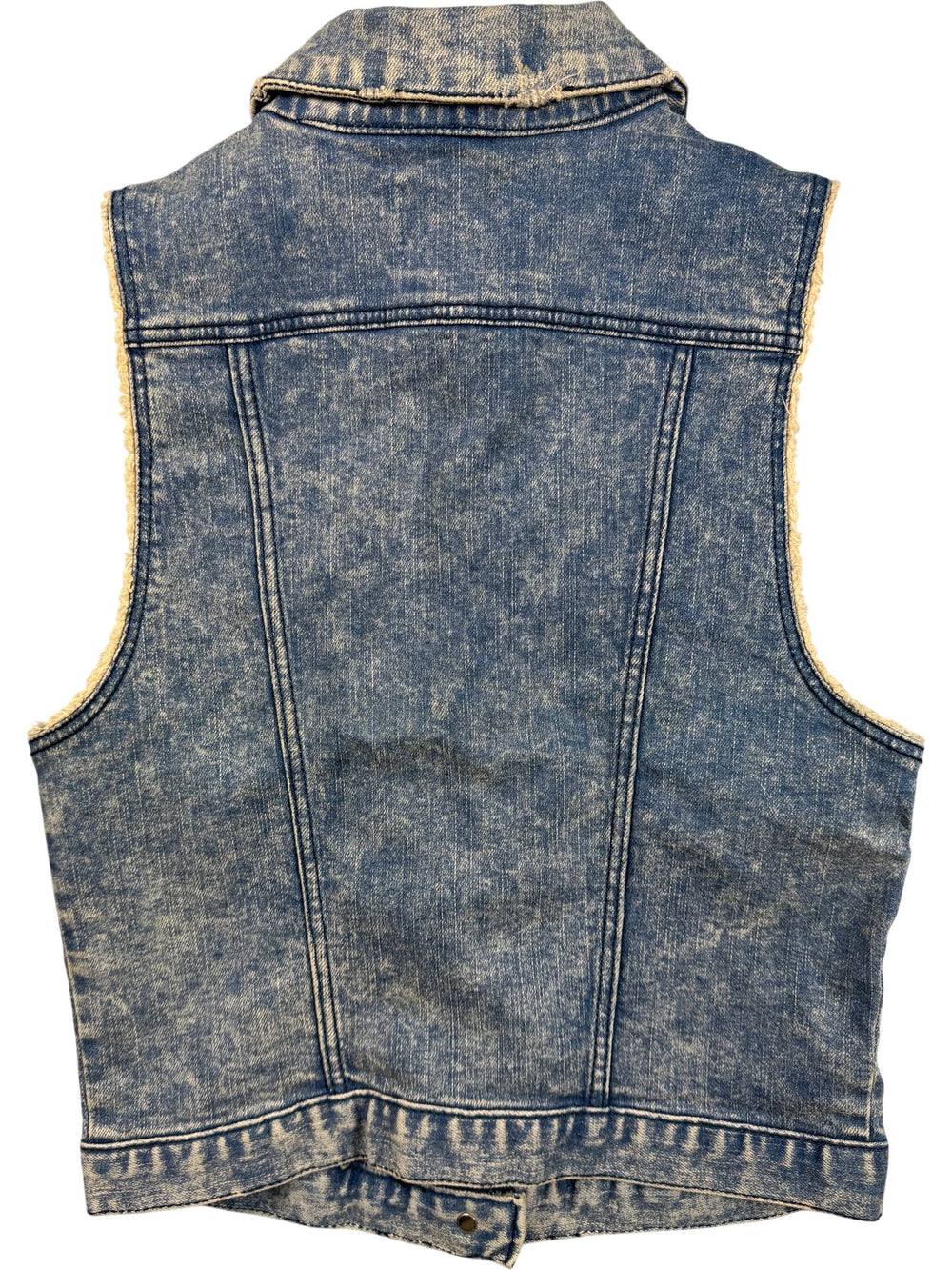 Denim Sleeveless Vest - S - Think Vintage ltd
