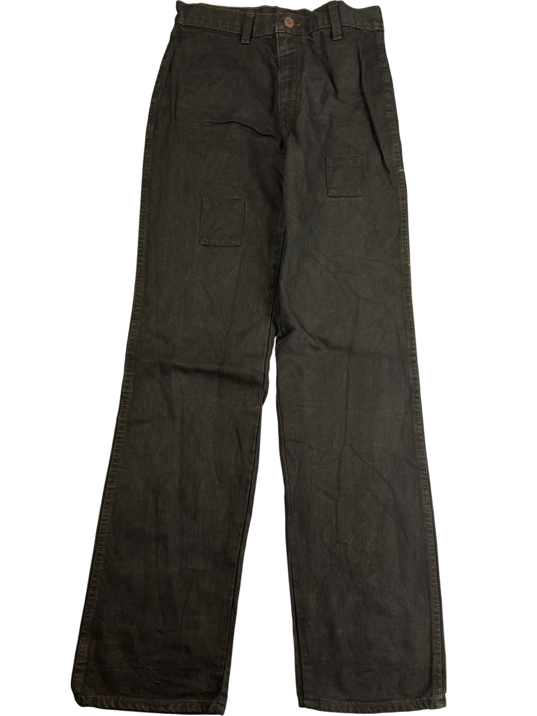 Denim Straight Leg Trousers - W28 L31 - Think Vintage Online Ltd
