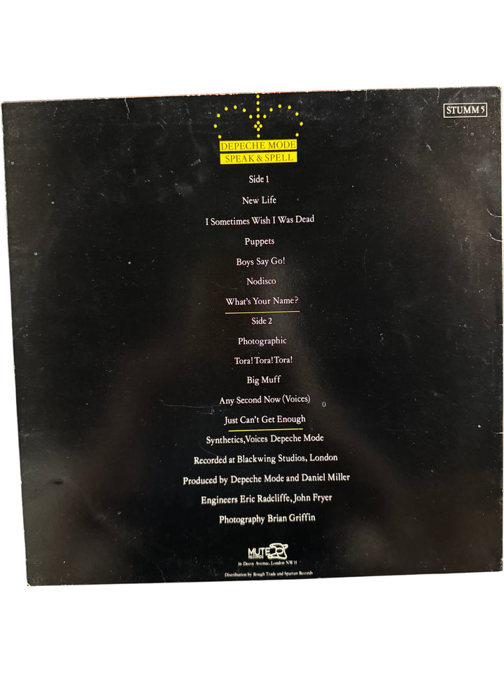 Depeche Mode Speak & Spell Vinyl Record - Think Vintage Online Ltd