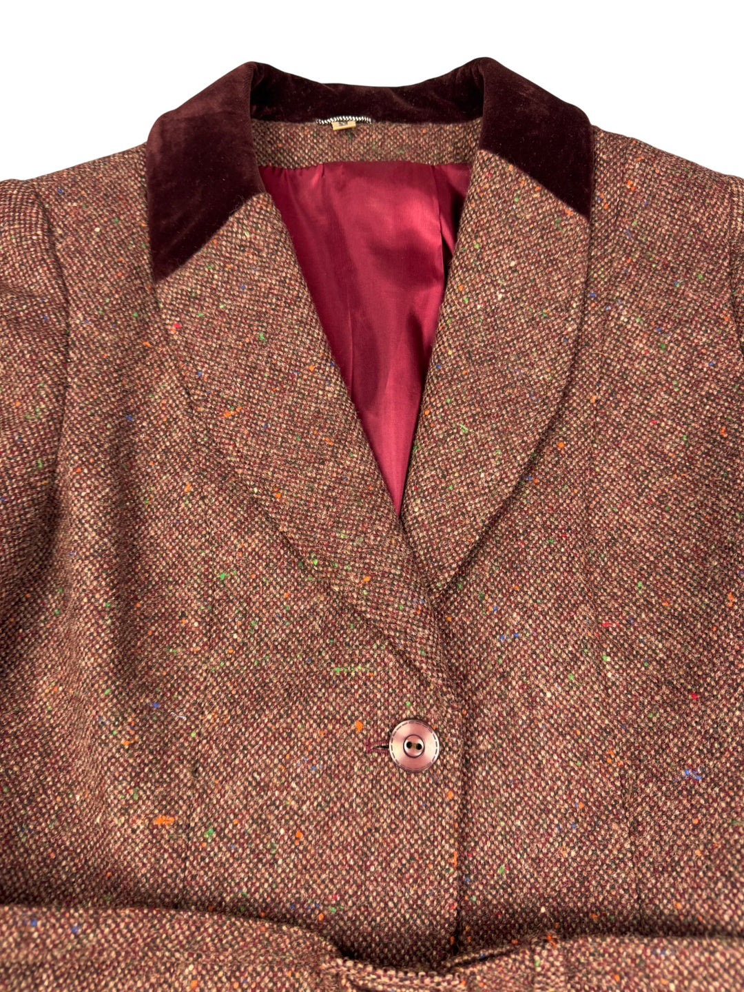Dereta London Wool Tweed Suit - M - Think Vintage