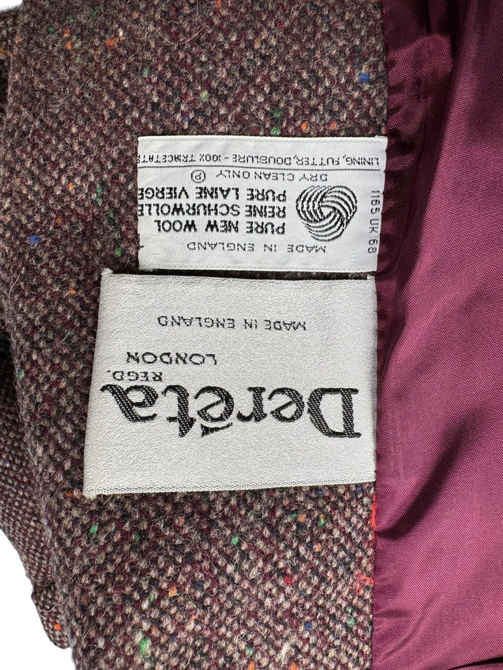 Dereta London Wool Tweed Suit - M - Think Vintage
