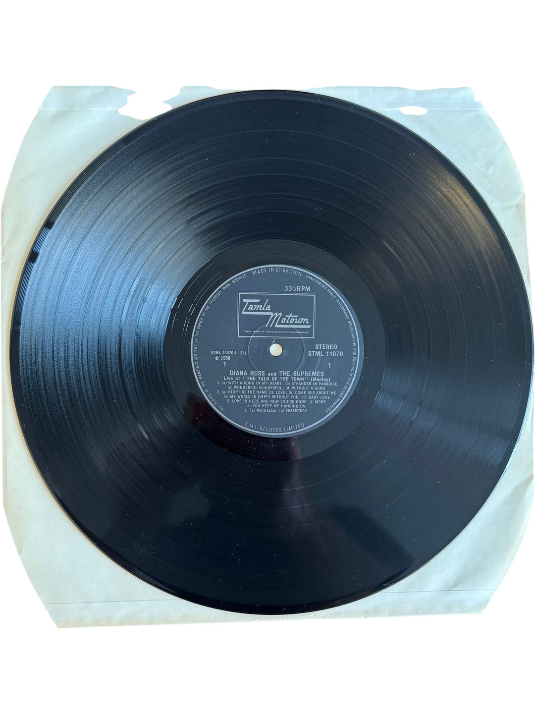 Diana Ross And The Supremes Live London Talk Of The Town Vinyl - Good - Think Vintage ltd