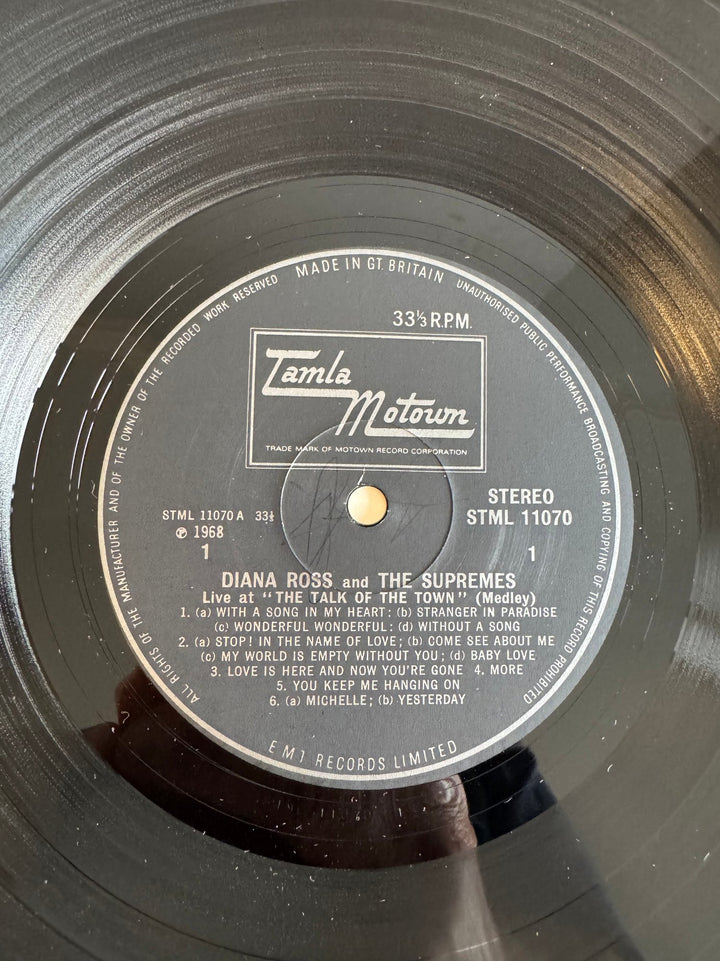 Diana Ross And The Supremes Live London Talk Of The Town Vinyl - Good - Think Vintage ltd