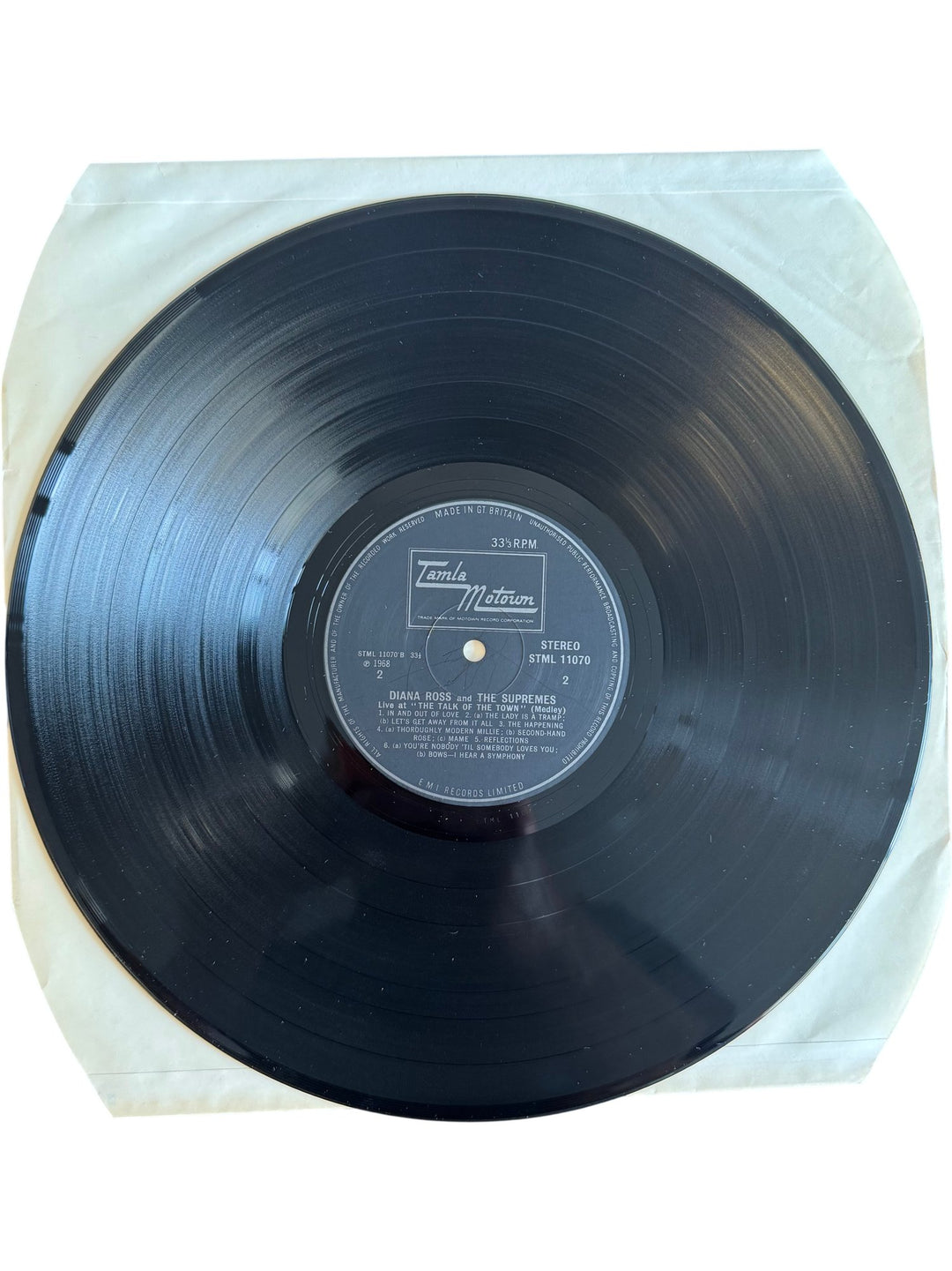 Diana Ross And The Supremes Live London Talk Of The Town Vinyl - Good - Think Vintage ltd