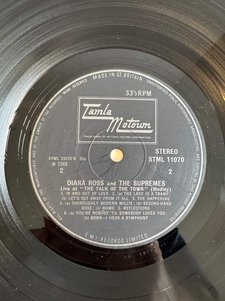 Diana Ross And The Supremes Live London Talk Of The Town Vinyl - Good - Think Vintage ltd