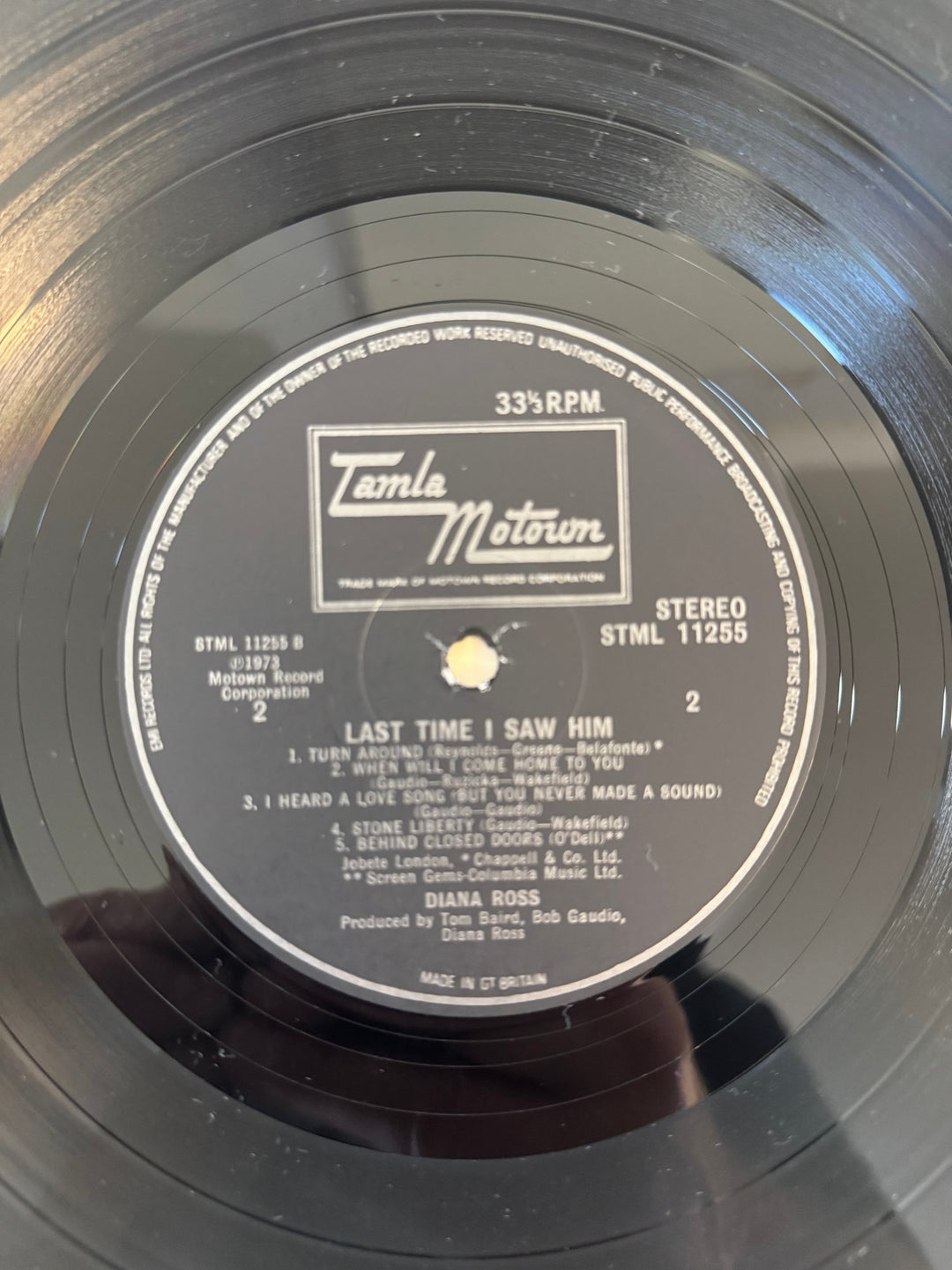 Diana Ross Last Time I Saw Him Vinyl - Think Vintage ltd