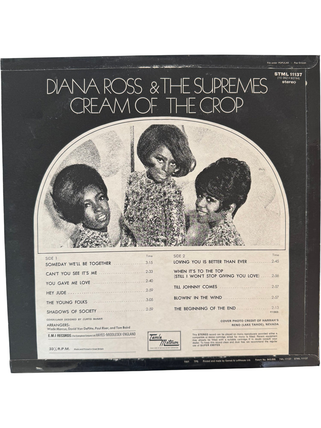 Diana Ross & The Supremes Cream of the Crop Vinyl - Think Vintage ltd