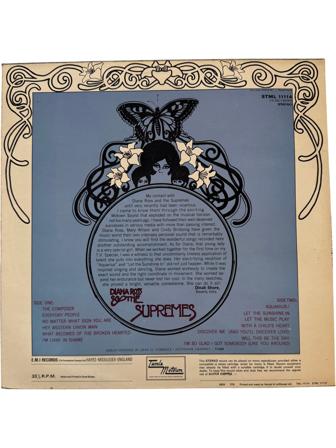 Diana Ross & The Supremes Let The Sunshine In Vinyl - Very Good - Think Vintage ltd