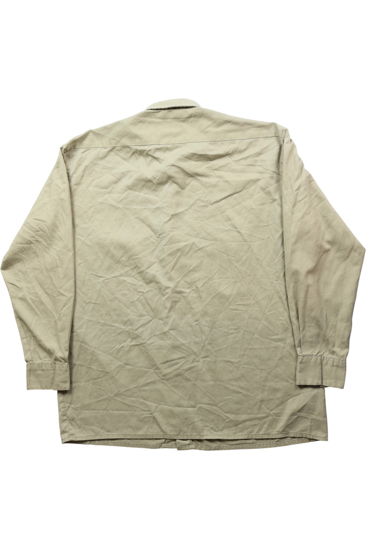 Dickies Beige Workwear Shirt - L - Think Vintage