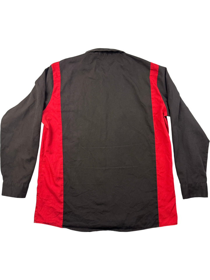 Dickies Black and Red Colour Block Bomber Jacket - XL