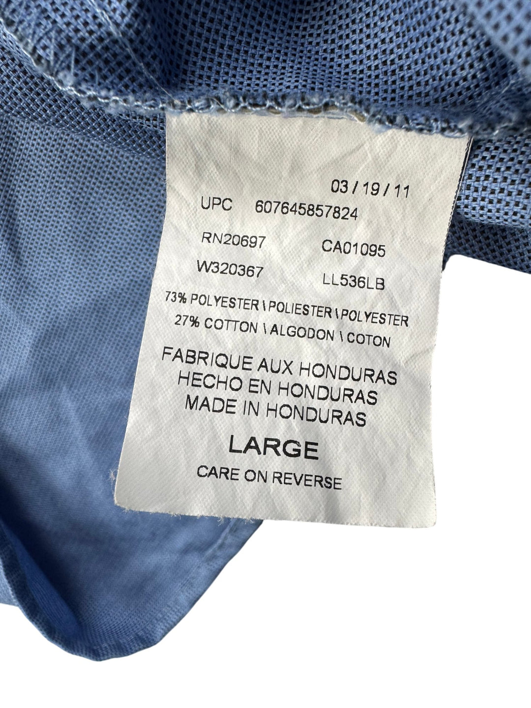 Dickies Blue Long Sleeve Work Shirt - L - Think Vintage ltd