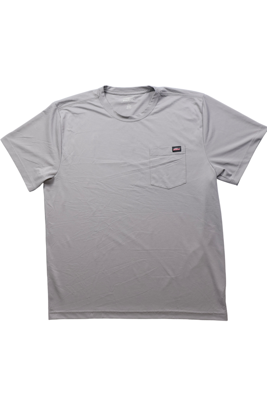 Dickies Grey T-Shirt with Front Pocket - XL - Think Vintage ltd