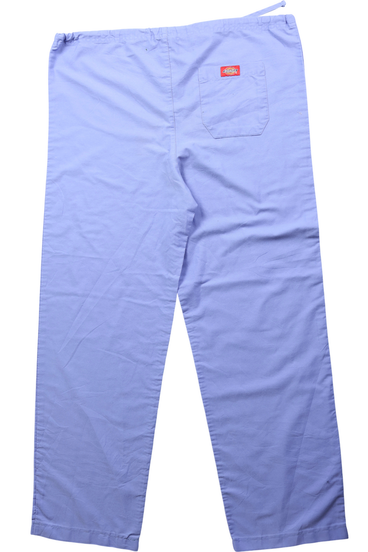 Dickies Purple Elastic Waist Linen Trousers - W30 L30 - Think Vintage Online Ltd