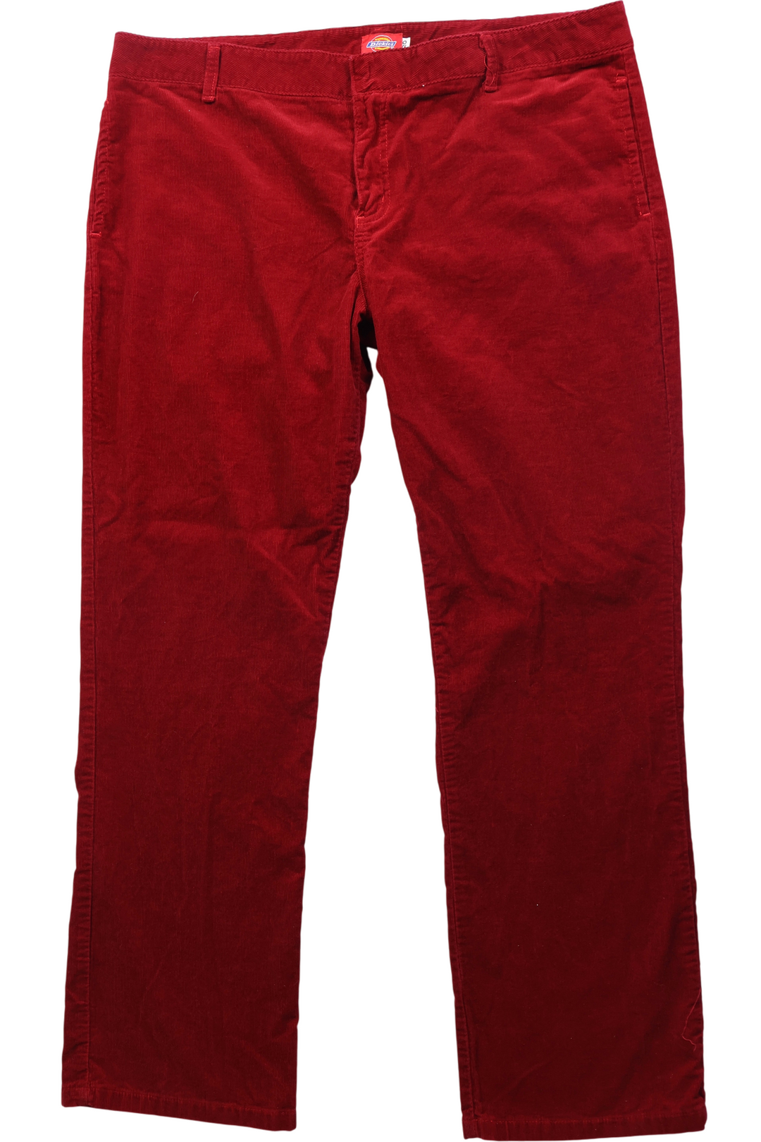 Dickies Red Corduroy Trousers - W42 L32 - Think Vintage Online Ltd