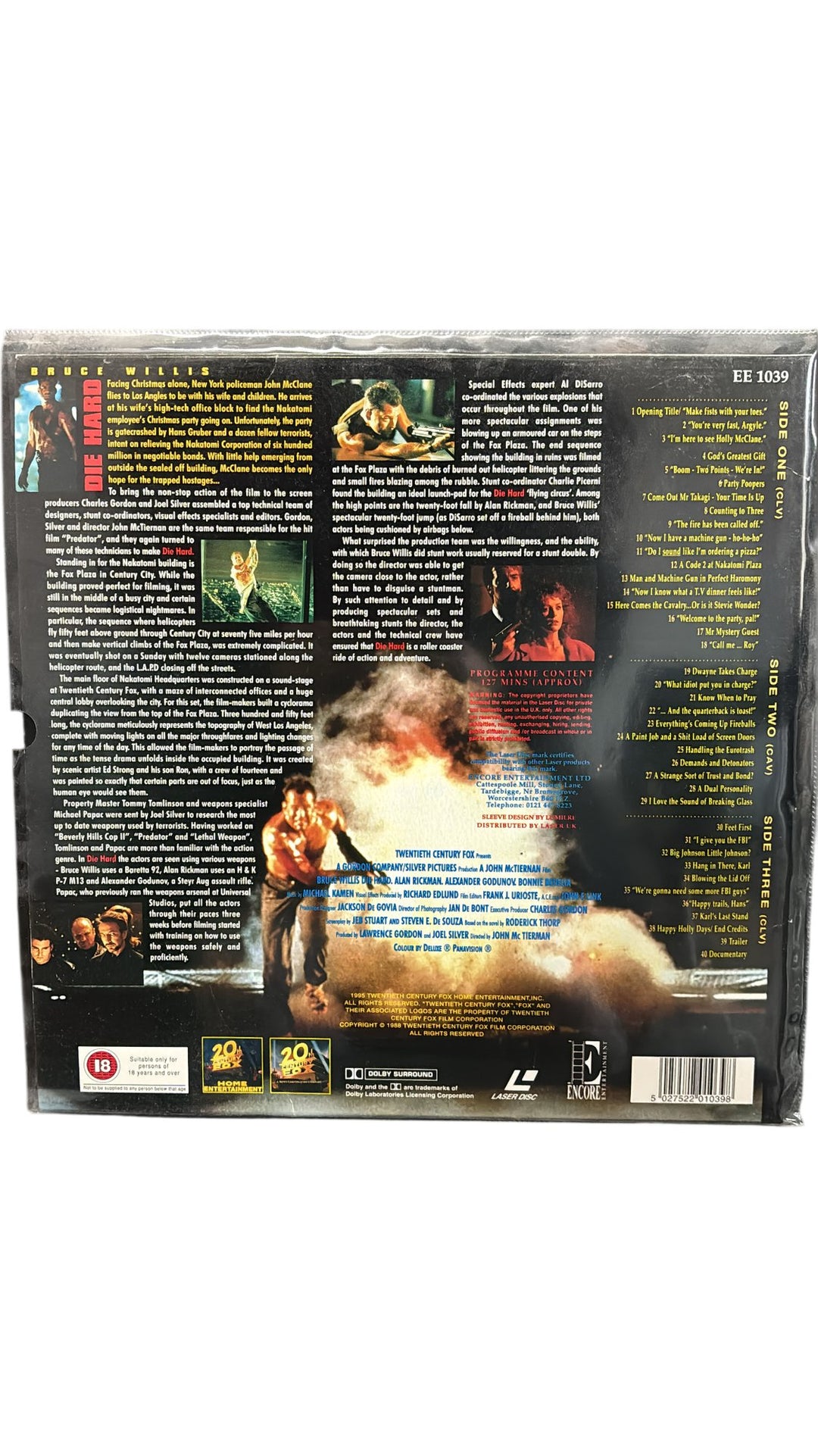 Die Hard Videodisc Widescreen Edition - Think Vintage ltd