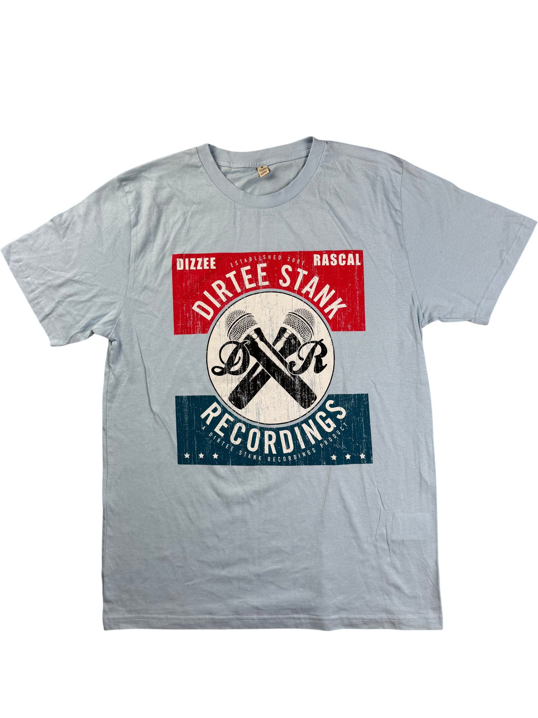 Dirtee Stank Recordings Blue T-Shirt - M - Think Vintage ltd