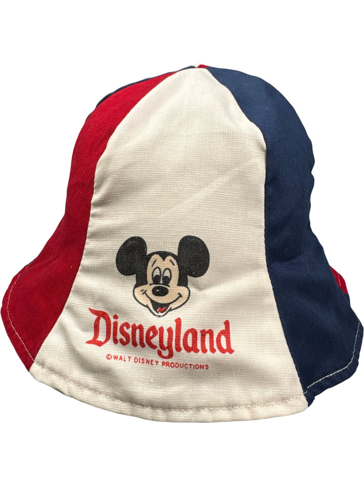 Disneyland Mickey Mouse Red Blue Bucket Hat - M - Think Vintage