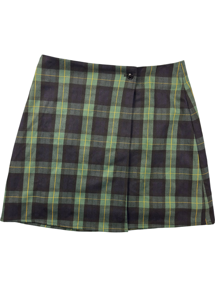 Disturbia Plaid Mini Skirt - M - Think Vintage