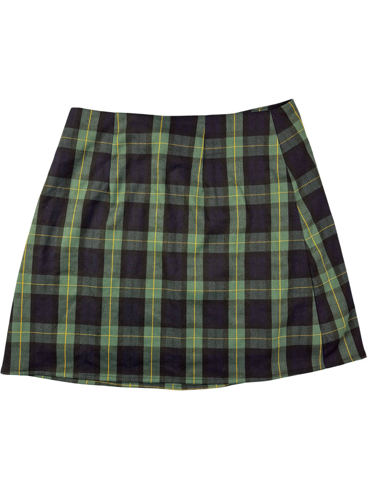Disturbia Plaid Mini Skirt - M - Think Vintage