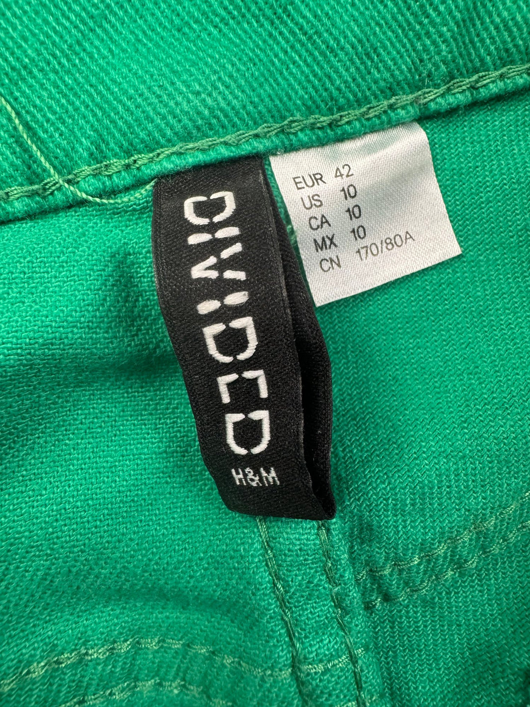 Divided Green Trousers - W30 - Think Vintage ltd
