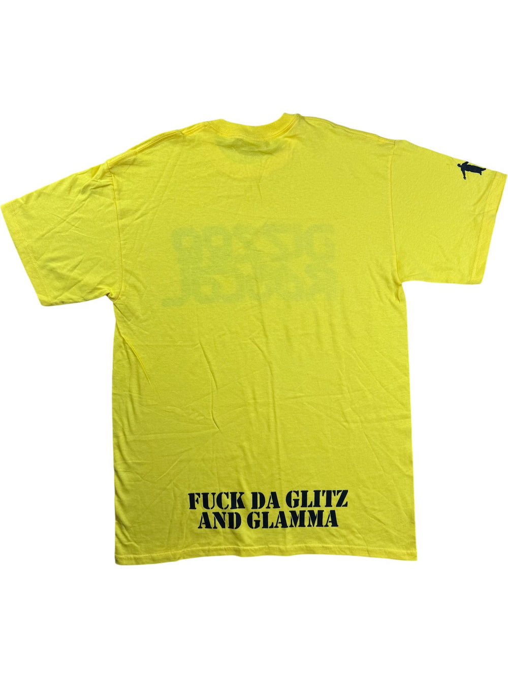 Dizzee Rascal Yellow Graphic T-Shirt - M - Think Vintage ltd
