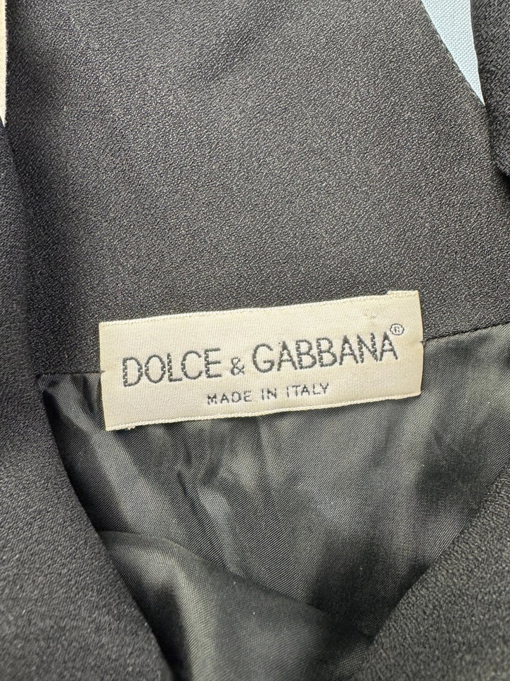 Dolce & Gabbana Black Knee-Length Dress - S - Think Vintage ltd