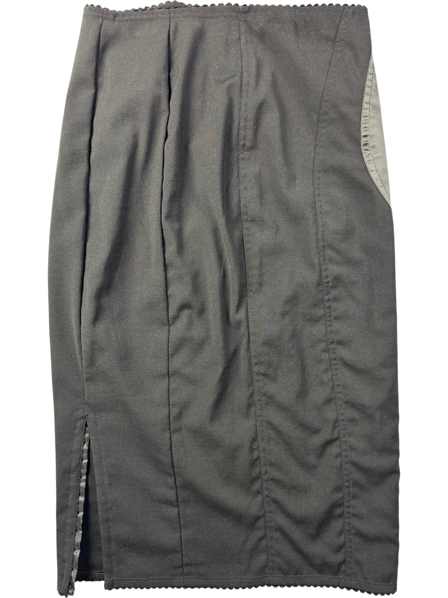 Dolce & Gabbana Black Pencil Skirt - W28 - Think Vintage ltd