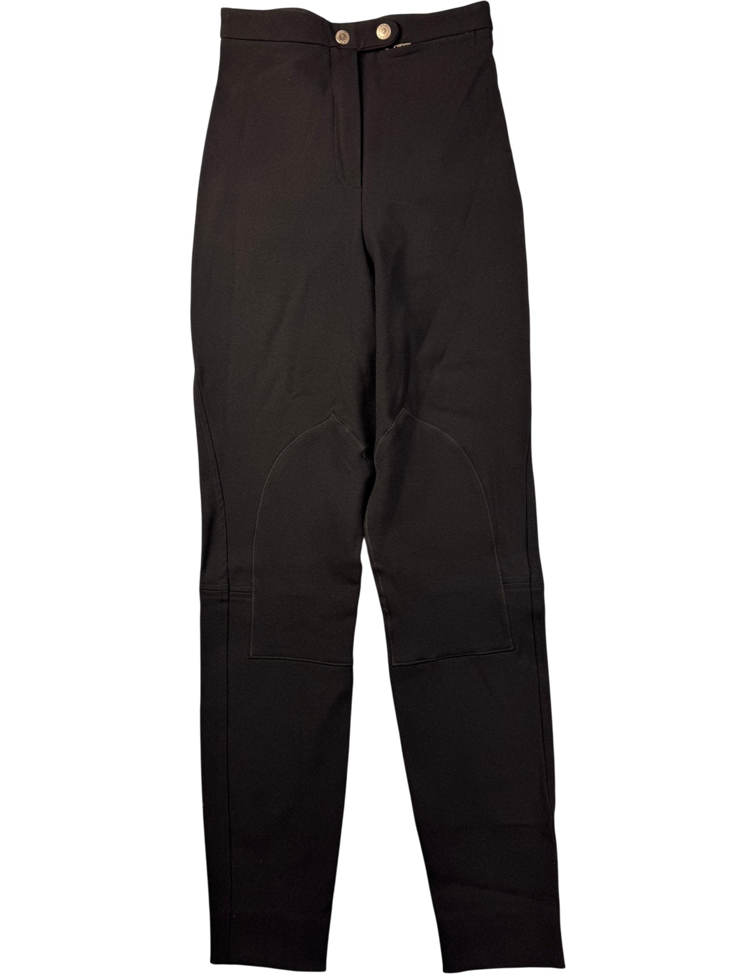 Dolce & Gabbana Black Riding Pants - W26 - Think Vintage ltd