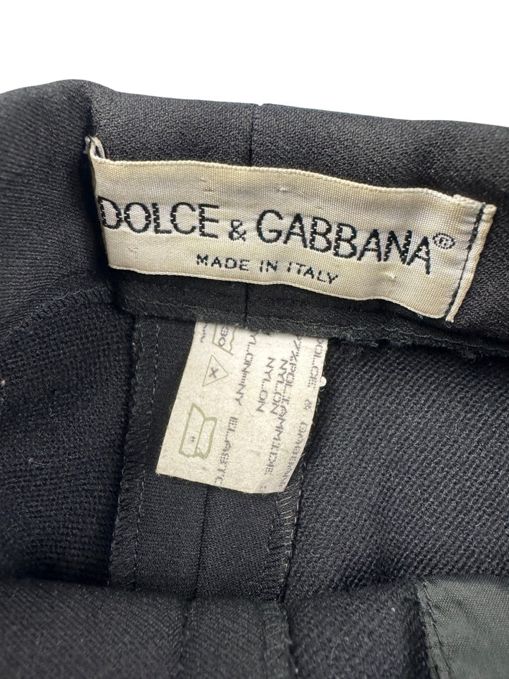 Dolce & Gabbana Black Riding Pants - W26 - Think Vintage ltd