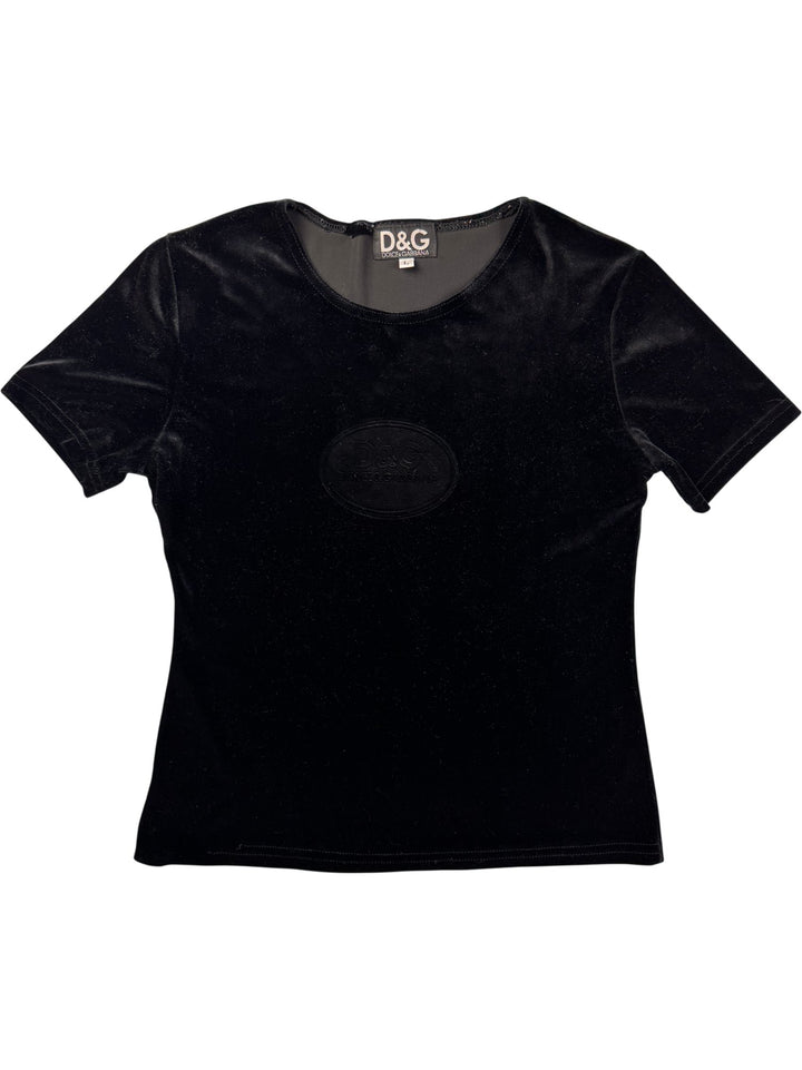 Dolce & Gabbana Black Short Sleeve T-Shirt - S - Think Vintage ltd