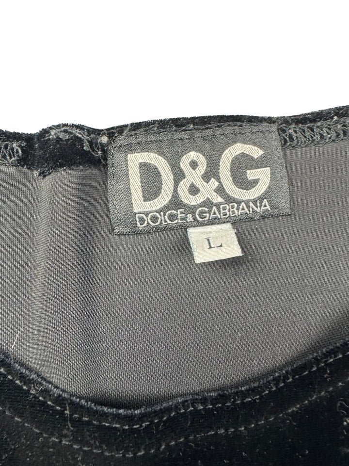 Dolce & Gabbana Black Short Sleeve T-Shirt - S - Think Vintage ltd