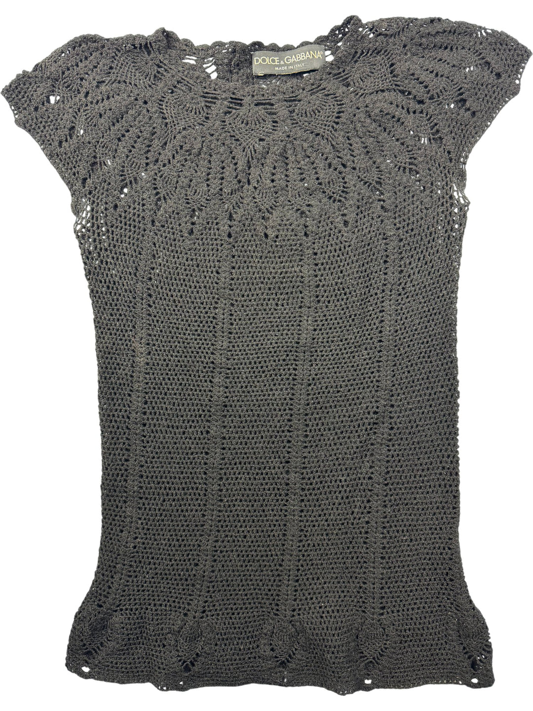Dolce & Gabbana Crochet Top - XS - Think Vintage ltd