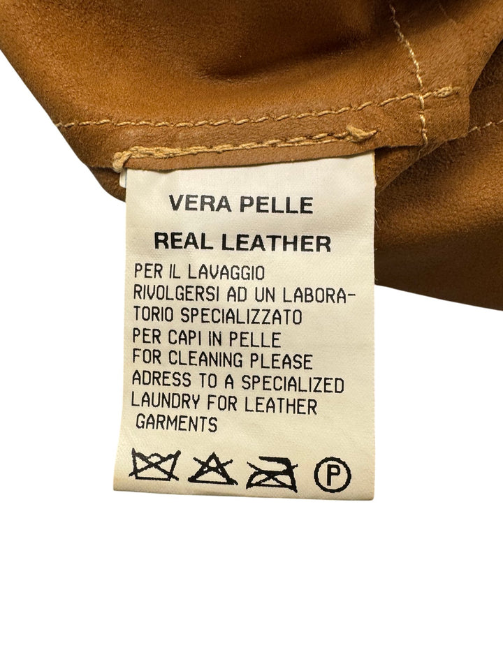 Dolce & Gabbana Leather Skirt - W31 - Think Vintage ltd