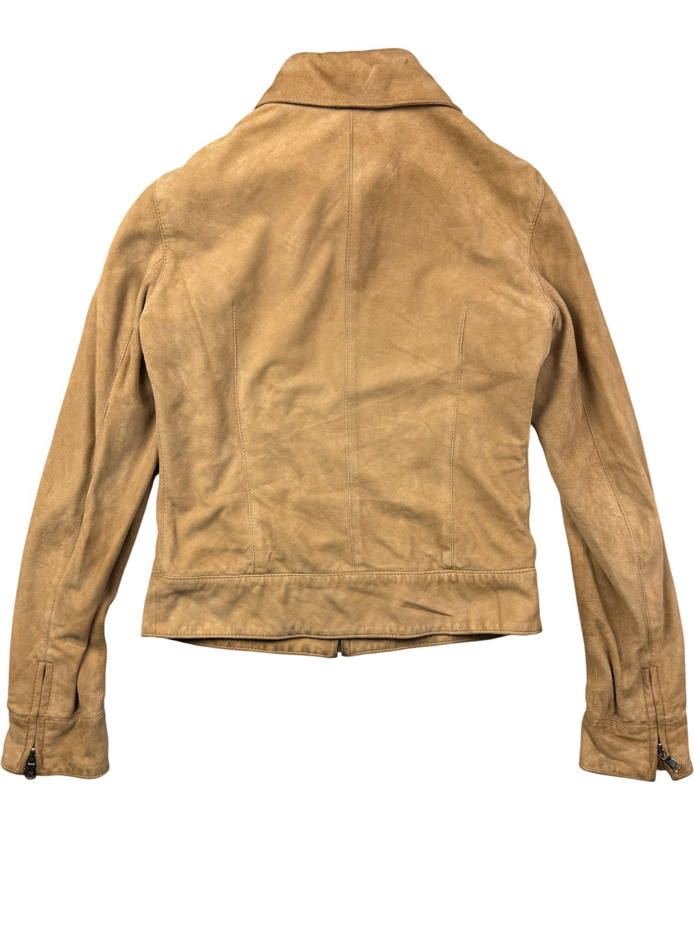 Dolce & Gabbana Suede Beige Jacket - M - Think Vintage ltd