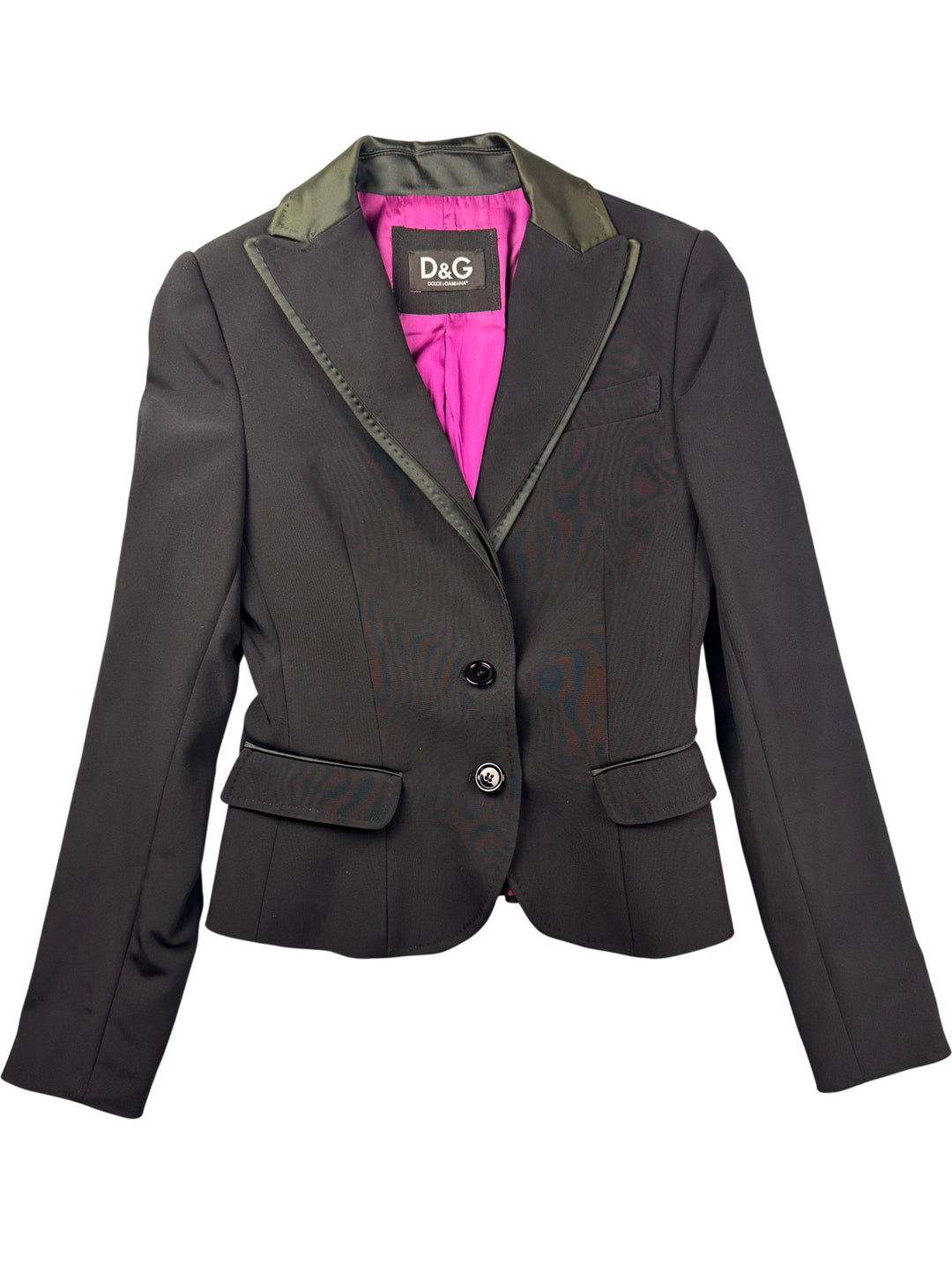 Dolce & Gabbana Women's Black Blazer Jacket - S - Think Vintage ltd