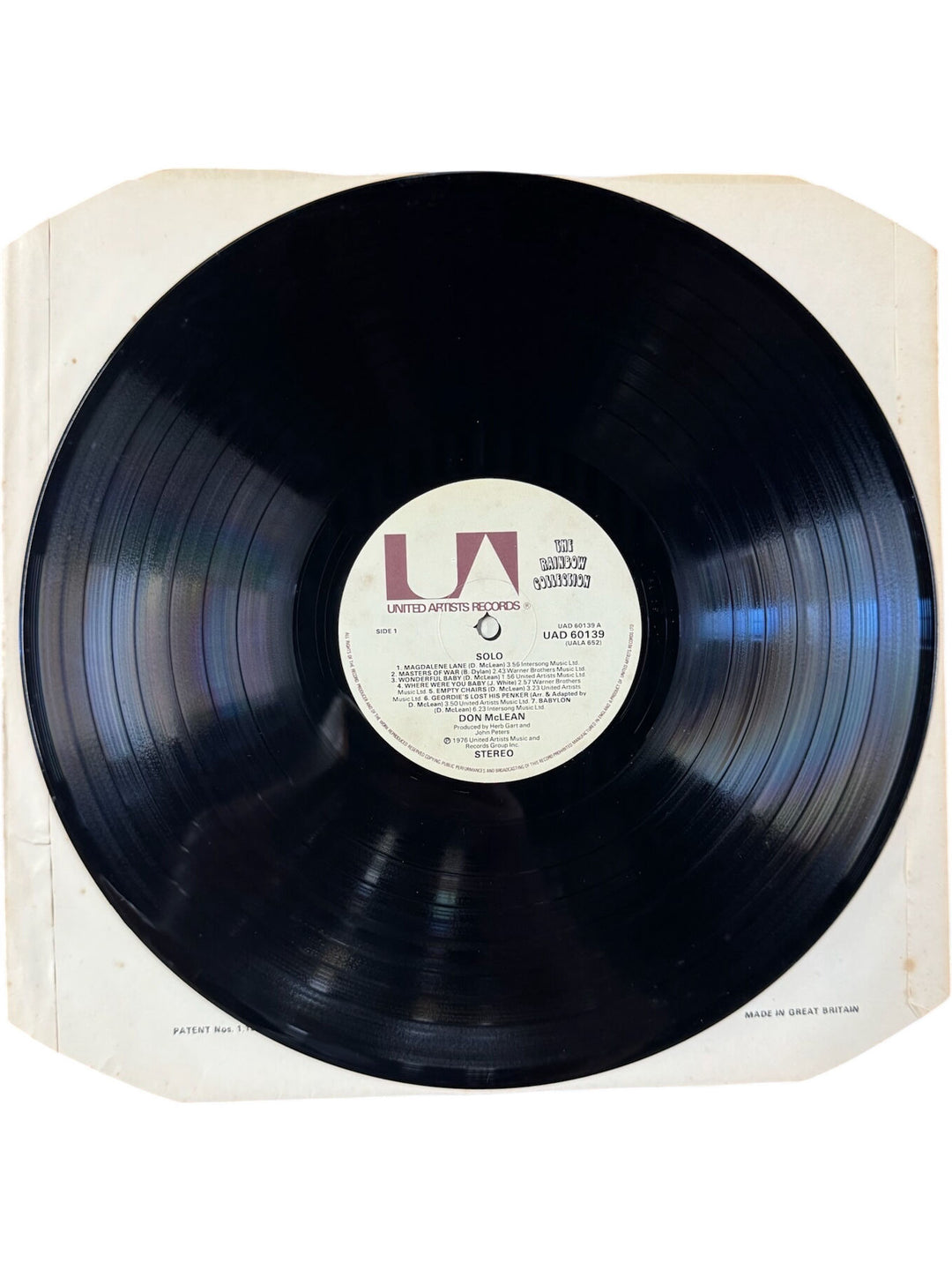 Don McLean Solo Vinyl Record - Very Good+